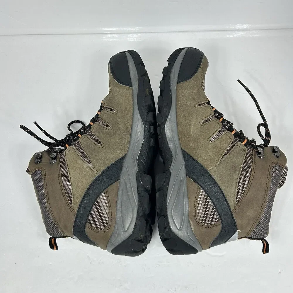 Pacific Mountain Boulder Mid Men's 12 Waterproof Hiking Boots Brown PM004520-912